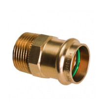 Nypel przejściowy  22x3/4" na zacisk z uszczelką FKM Solar