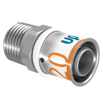 Nypel z gwintem 20mm-1/2” GZ  S-Press Plus UPONOR