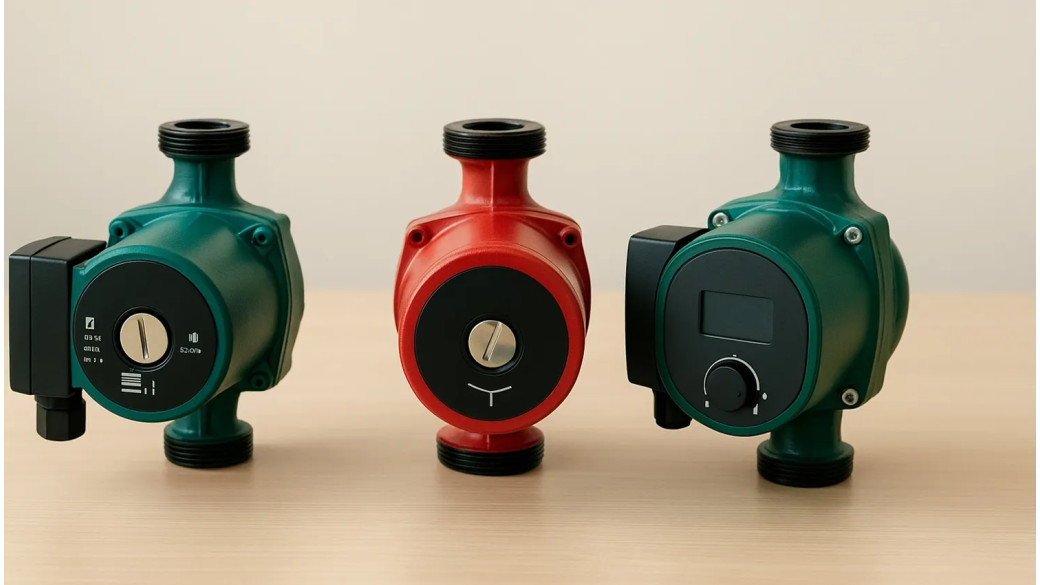 Porównanie: pompy obiegowe o różnych klasach efektywności