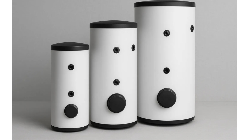 Porównanie zasobników buforowych ciepła o różnej pojemności